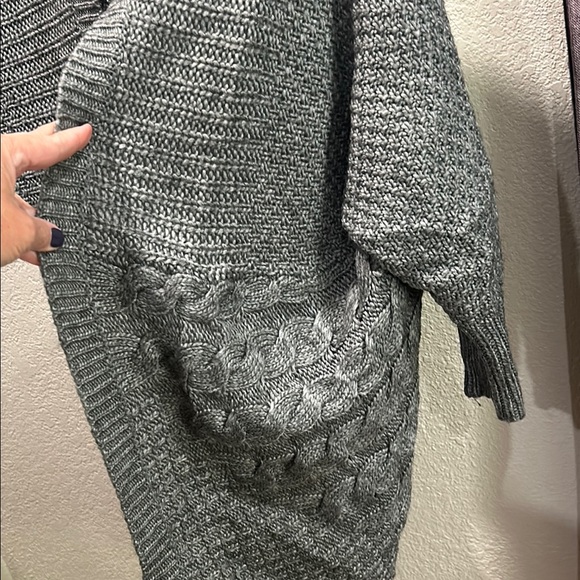 Miss Kelly Gray Knit Open Front Sweater - Picture 5 of 6